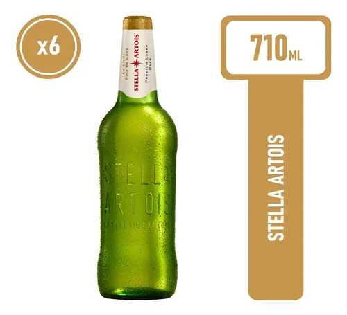 STELLA ARTOIS BOTELLA DESCARTABLE 710ML X6