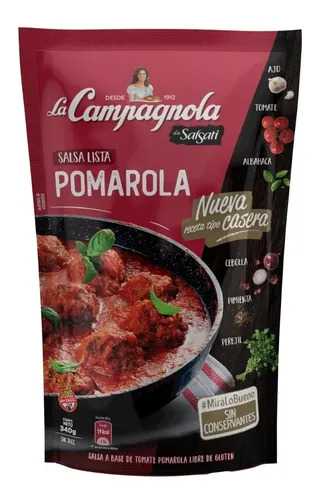 SALSA LISTA POMAROLA LA CAMPAGNOLA 340ML
