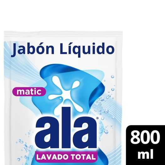 JABON ALA LIQUIDO LAV. TOTAL 800ML (12)