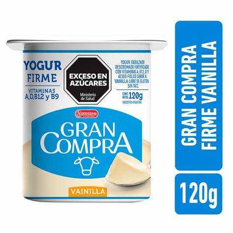 YOGUR FIRME 120 GRAN COMPRA LA SERENISIMA VAINILLA